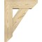 Ekena Millwork Traditional Slat Rough Sawn Bracket w/ Offset Brace, Douglas Fir, 6"W x 16"D x 20"H BKT0604X16X20TRA06RDF - alternate 4